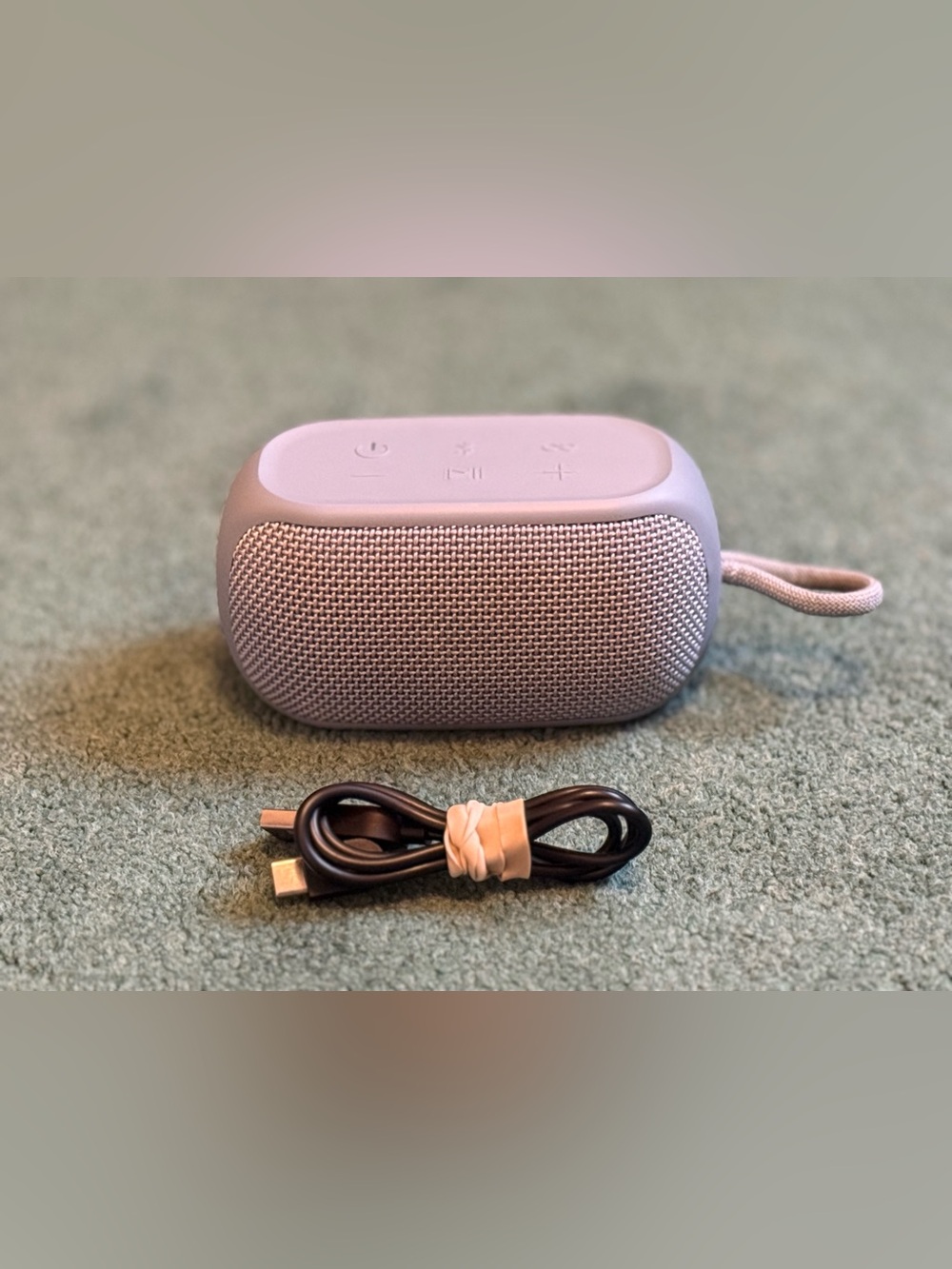 Portable Onn. Small Rugged Bluetooth Speaker with USB-C Charging